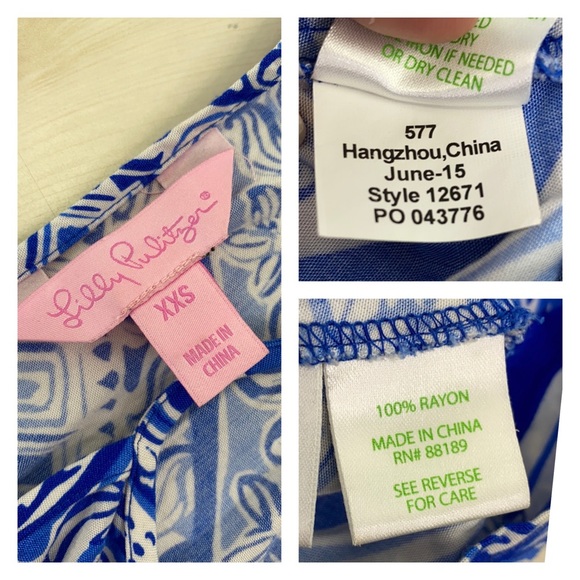 LILLY PULITZER Dusk Romper Blue Crush *No Belt* - Picture 7 of 13